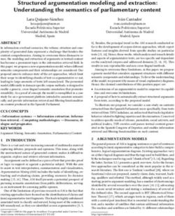 Structured argumentation modeling and extraction: Understanding the semantics of parliamentary content - IRIT