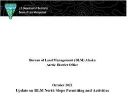 Update on BLM North Slope Permitting and Activities - Bureau of Land Management (BLM) Alaska Arctic District Office October 2022 - DOI Gov