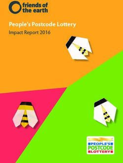 People's Postcode Lottery - Impact Report 2016 - Friends of the Earth