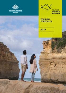 TOURISM FORECASTS 2019 - Tourism Forecast report 2019