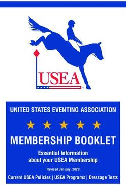 MEMBERSHIP BOOKLET UNITED STATES EVENTING ASSOCIATION