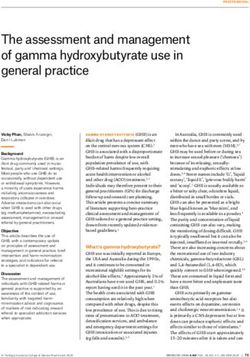 The assessment and management of gamma hydroxybutyrate use in general practice - RACGP