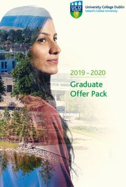 Graduate Offer Pack 2019 2020 - University College Dublin