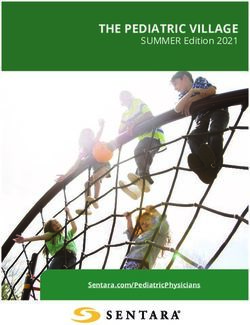 THE PEDIATRIC VILLAGE - SUMMER Edition 2021 - Sentara.com/PediatricPhysicians - Sentara Healthcare