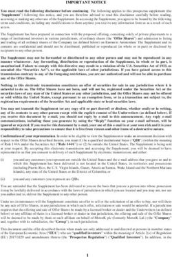 IMPORTANT NOTICE - MotorK