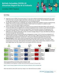 British Columbia (BC) COVID-19 Situation Report for K-12 Schools