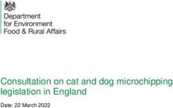 Consultation on cat and dog microchipping legislation in England - Date: 22 March 2022