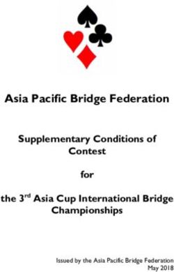 Asia Pacific Bridge Federation - Supplementary Conditions of Contest for the 3rd Asia Cup International Bridge Championships - 3rd Asia Bridge Cup