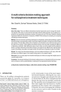 A multi-criteria decision-making approach for schizophrenia treatment techniques