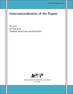 Internationalisation of the Rupee - No. 222 07-Feb-2018 Shekhar Hari Kumar, and Ila Patnaik - NIPFP