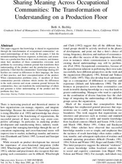 Sharing Meaning Across Occupational Communities: The Transformation of Understanding on a Production Floor