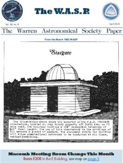 The W.A.S.P. The Warren Astronomical Society Paper - Macomb Meeting Room Change This Month