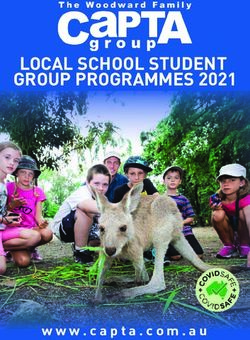 LOCAL SCHOOL STUDENT GROUP PROGRAMMES 2021