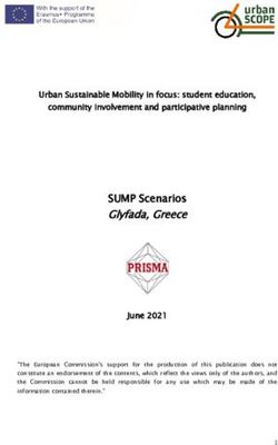 SUMP Scenarios Glyfada, Greece