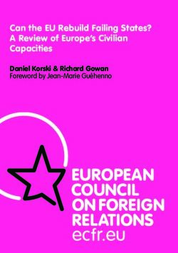 Can the EU Rebuild Failing States? A Review of Europe's Civilian Capacities - Daniel Korski & Richard Gowan Foreword by Jean-Marie Guéhenno ...