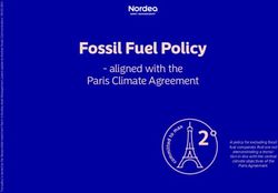 Fossil Fuel Policy - aligned with the Paris Climate Agreement