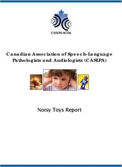 Noisy Toys Report Canadian Association of Speech-Language Pathologists and Audiologists (CASLPA)
