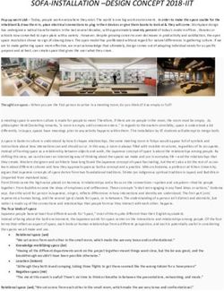 SOFA-INSTALLATION -DESIGN CONCEPT 2018-IIT