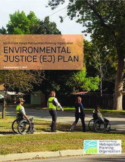 ENVIRONMENTAL JUSTICE (EJ) PLAN - North Front Range Metropolitan Planning Organization 2021