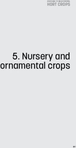 Nursery and ornamental crops - HORT CROPS