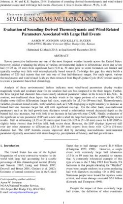 Evaluation of Sounding-Derived Thermodynamic and Wind-Related Parameters Associated with Large Hail Events - Electronic Journal of Severe Storms ...