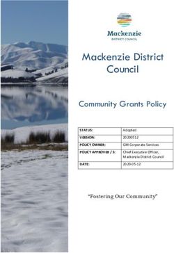 Mackenzie District Council - Community Grants Policy STATUS: VERSION: POLICY OWNER