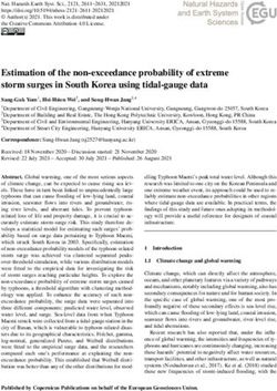 Estimation of the non-exceedance probability of extreme storm surges in South Korea using tidal-gauge data