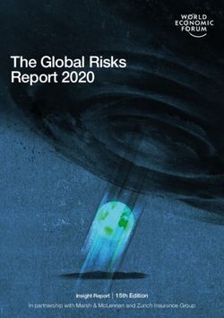 THE GLOBAL RISKS REPORT 2020 - INSIGHT REPORT 15TH EDITION IN PARTNERSHIP WITH MARSH & MCLENNAN AND ZURICH INSURANCE GROUP