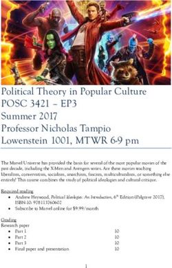 Political Theory in Popular Culture - POSC 3421 - EP3 - Fordham ...
