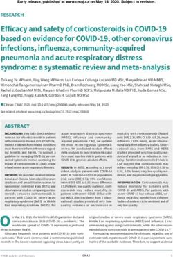 Efficacy and safety of corticosteroids in COVID-19 based on evidence for COVID-19, other coronavirus infections, influenza, community-acquired ...