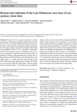 Retreat and extinction of the Late Pleistocene cave bear (Ursus spelaeus sensu lato) - Core