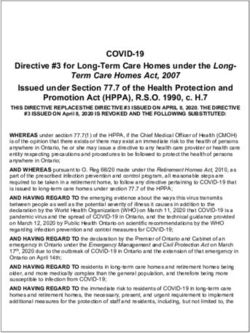 COVID-19 Directive #3 for Long-Term Care Homes under the Long-Ontario.ca