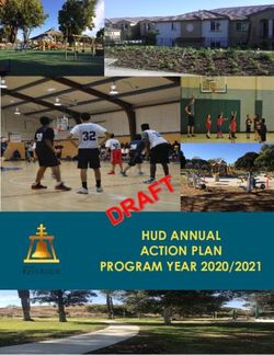 HUD ANNUAL ACTION PLAN PROGRAM YEAR 2020/2021