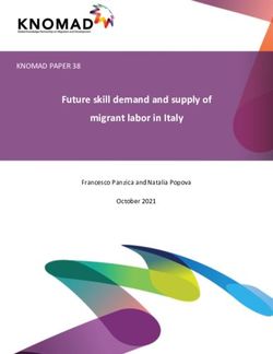 Future skill demand and supply of migrant labor in Italy - KNOMAD PAPER 38