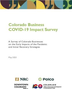 Colorado Business COVID-19 Impact Survey - A Survey of Colorado Businesses on the Early Impacts of the Pandemic and Initial Recovery Strategies ...