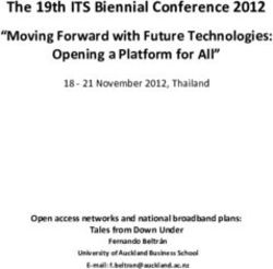 The 19th ITS Biennial Conference 2012 "Moving Forward with Future Technologies: Opening a Platform for All" - EconStor