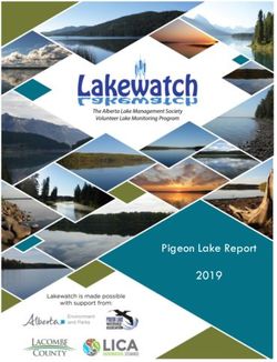 Pigeon Lake Report 2019 - Battle River Watershed Alliance