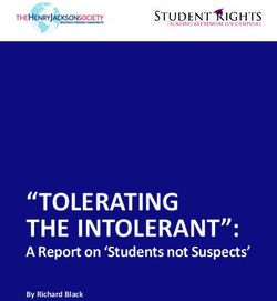 "TOLERATING THE INTOLERANT": A Report on 'Students not Suspects' By Richard Black - Henry Jackson Society