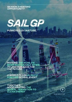 SEASON 3 HOSTING OPPORTUNITY - INVITING THE WORLD'S MOST SUSTAINABLE CITIES TO JOIN OUR RACE FOR THE FUTURE A WORLD CLASS CLIMATE POSITIVE GLOBAL ...