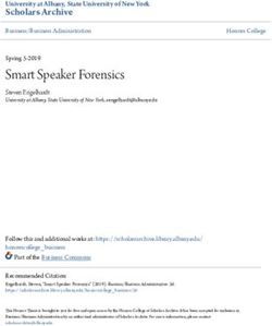 Smart Speaker Forensics - Scholars Archive - University at Albany