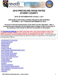 2018 PREVAILING WAGE RATES STOREY COUNTY - Nevada Labor Commissioner
