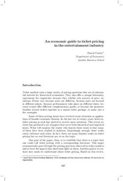 An economic guide to ticket pricing in the entertainment industry