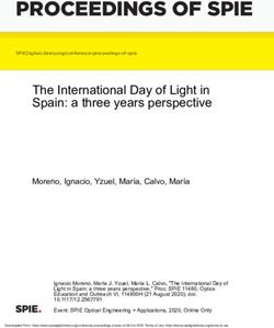 PROCEEDINGS OF SPIE The International Day of Light in Spain: a three years perspective