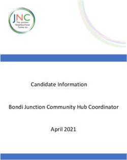 Candidate Information Bondi Junction Community Hub Coordinator April 2021