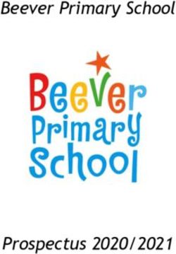 Beever Primary School - Prospectus 2020/2021
