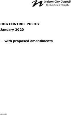 DOG CONTROL POLICY January 2020 - with proposed amendments