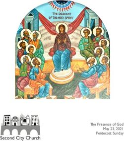 The Presence of God May 23, 2021 Pentecost Sunday - Second City Church
