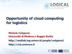 Opportunity of cloud computing for logistics - Michele Colajanni Università di Modena e Reggio Emilia
