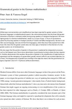 Grammatical gender in the German multiethnolect