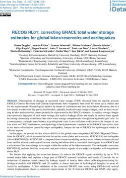 RECOG RL01: correcting GRACE total water storage estimates for global lakes/reservoirs and earthquakes - mediaTUM
